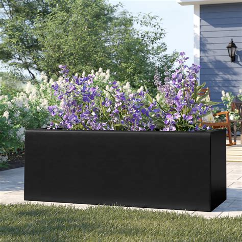 rectangle planter boxes outdoor